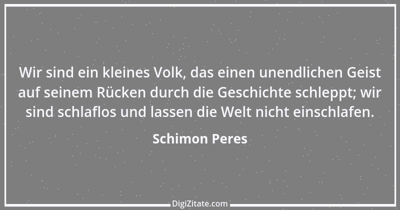 Zitat von Schimon Peres 1