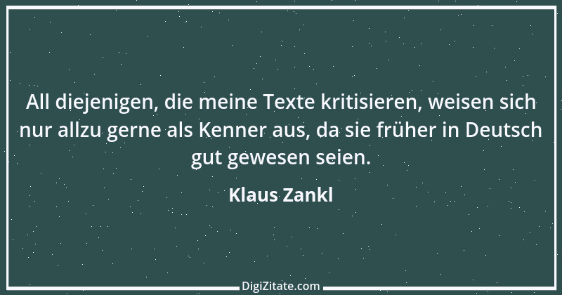 Zitat von Klaus Zankl 36