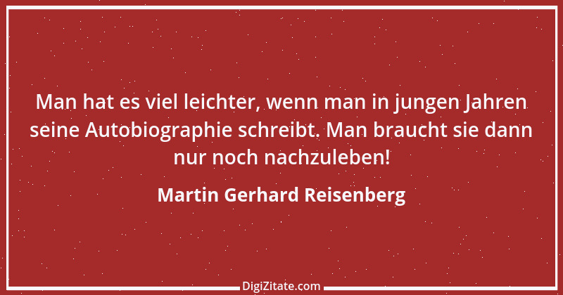 Zitat von Martin Gerhard Reisenberg 1940