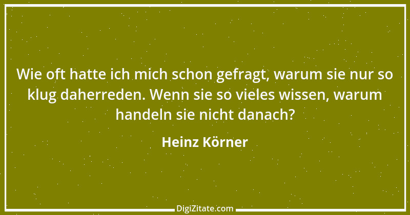 Zitat von Heinz Körner 1