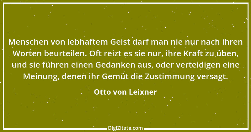 Zitat von Otto von Leixner 34