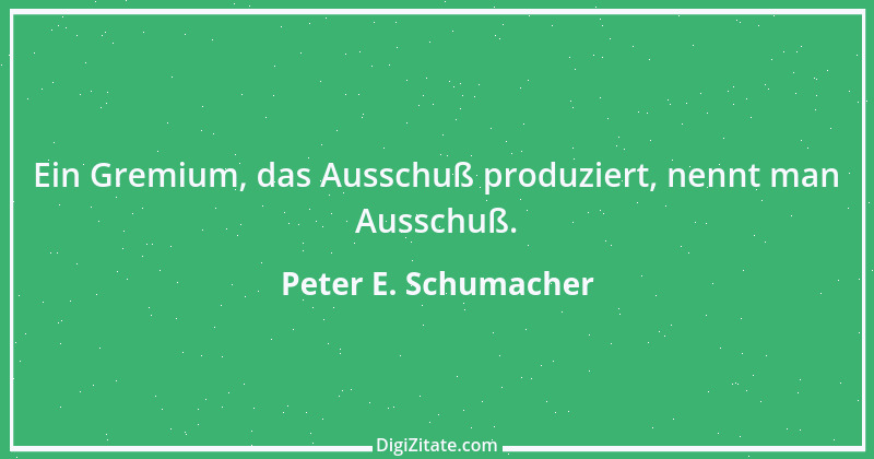 Zitat von Peter E. Schumacher 540