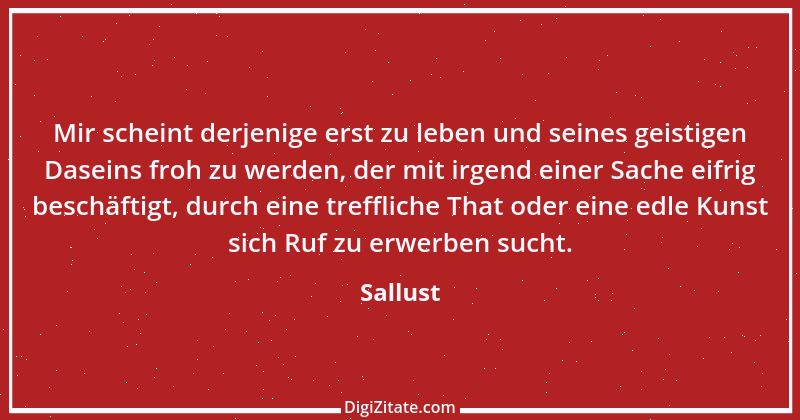 Zitat von Sallust 10