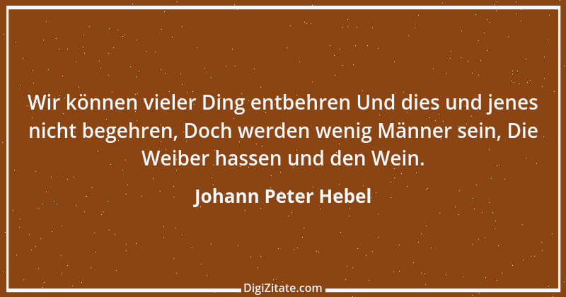 Zitat von Johann Peter Hebel 27