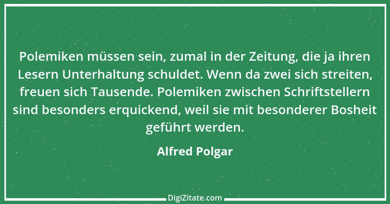 Zitat von Alfred Polgar 40