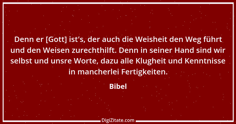 Zitat von Bibel 1661