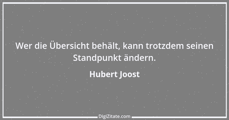 Zitat von Hubert Joost 180