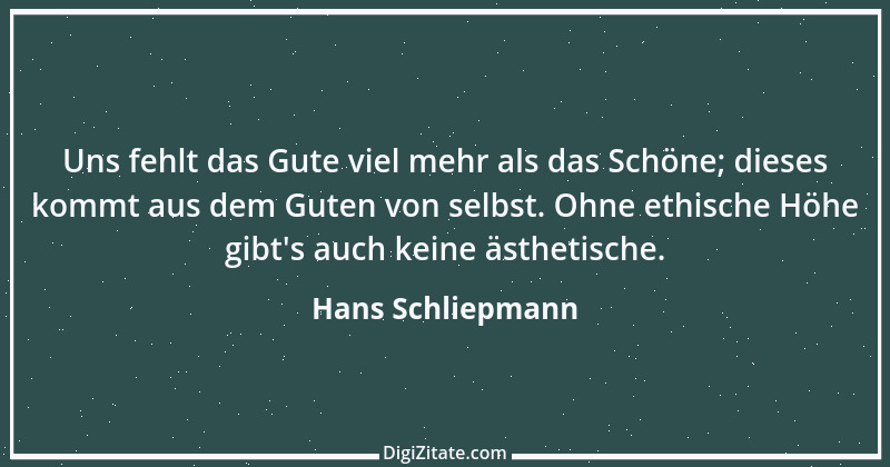 Zitat von Hans Schliepmann 2