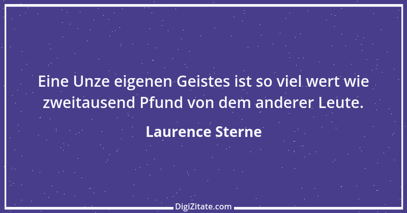 Zitat von Laurence Sterne 7