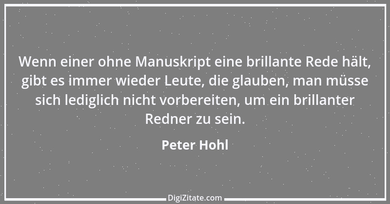 Zitat von Peter Hohl 10