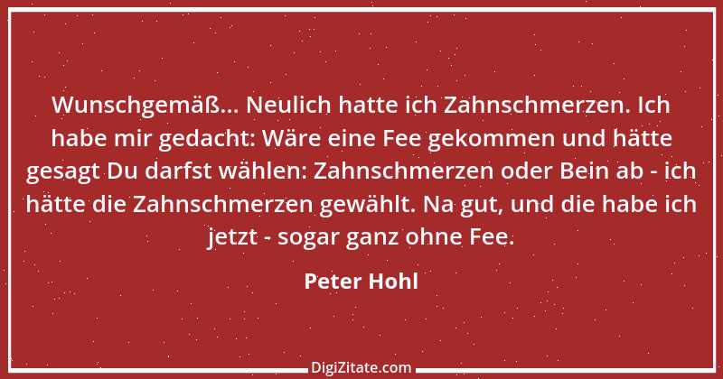 Zitat von Peter Hohl 12