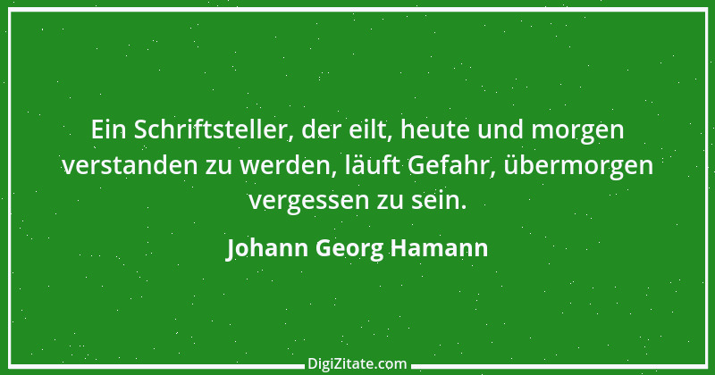 Zitat von Johann Georg Hamann 17