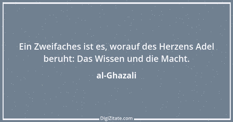 Zitat von al-Ghazali 7