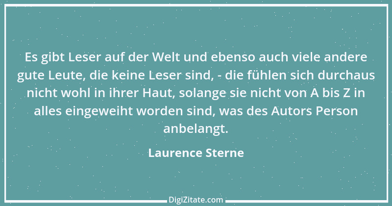 Zitat von Laurence Sterne 12