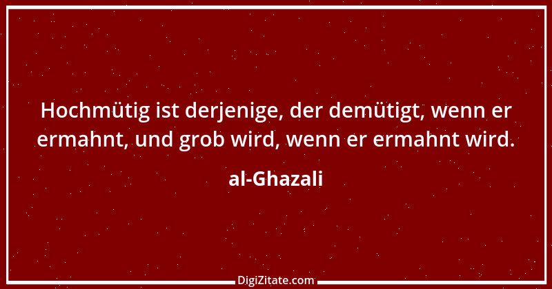 Zitat von al-Ghazali 8