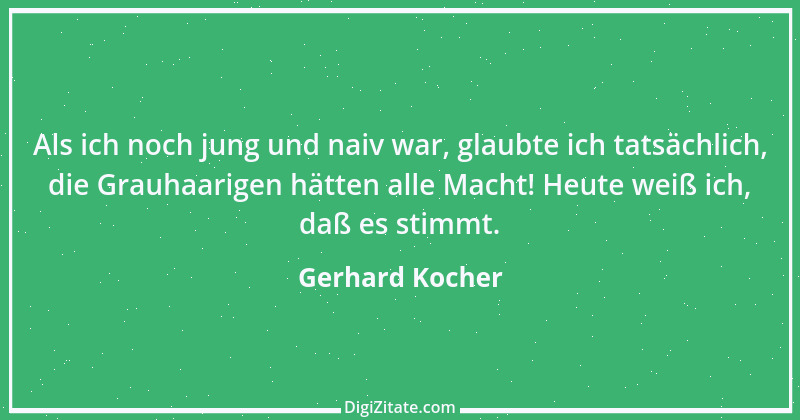 Zitat von Gerhard Kocher 142