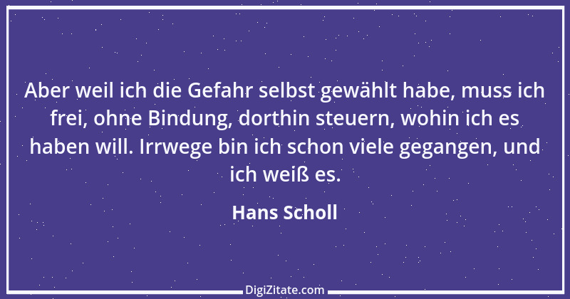 Zitat von Hans Scholl 5