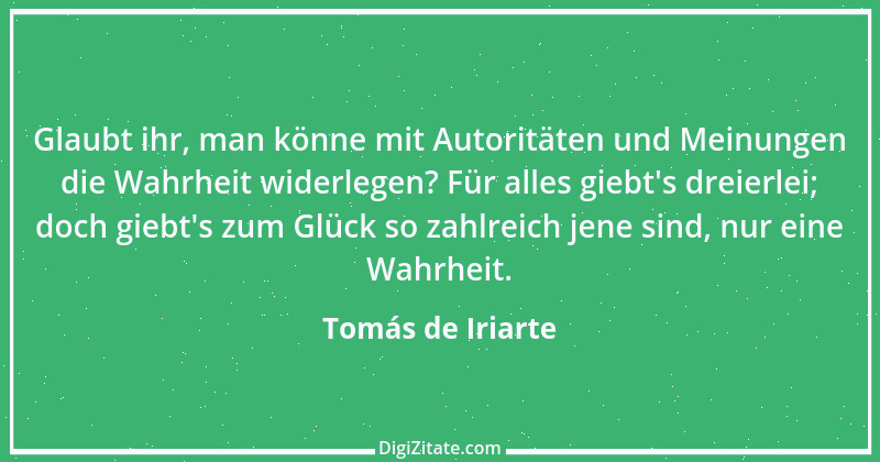 Zitat von Tomás de Iriarte 1