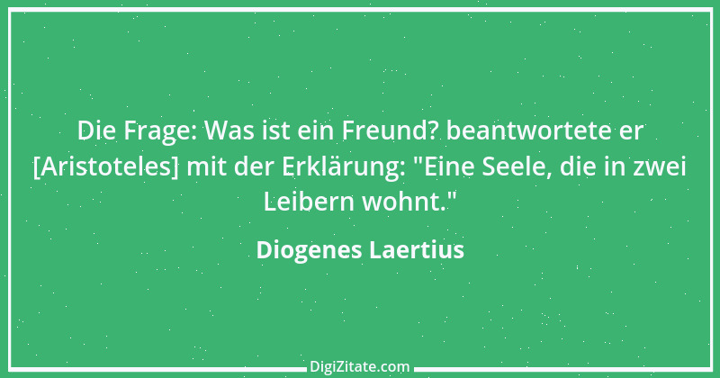 Zitat von Diogenes Laertius 3