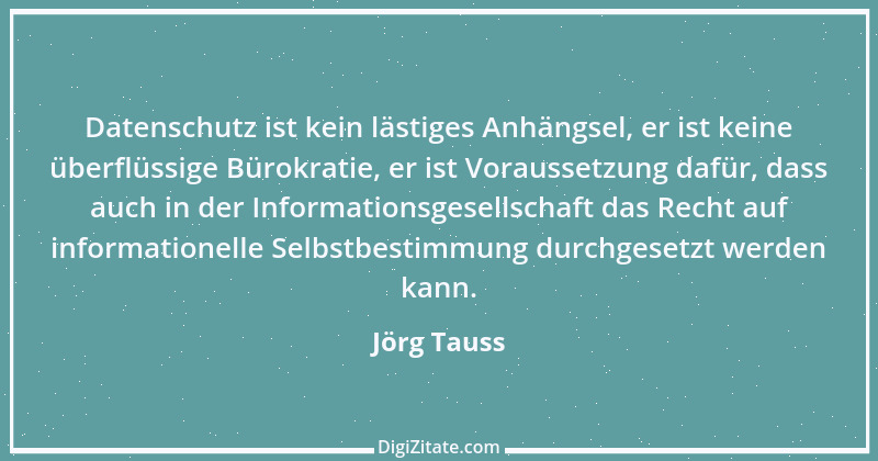 Zitat von Jörg Tauss 2