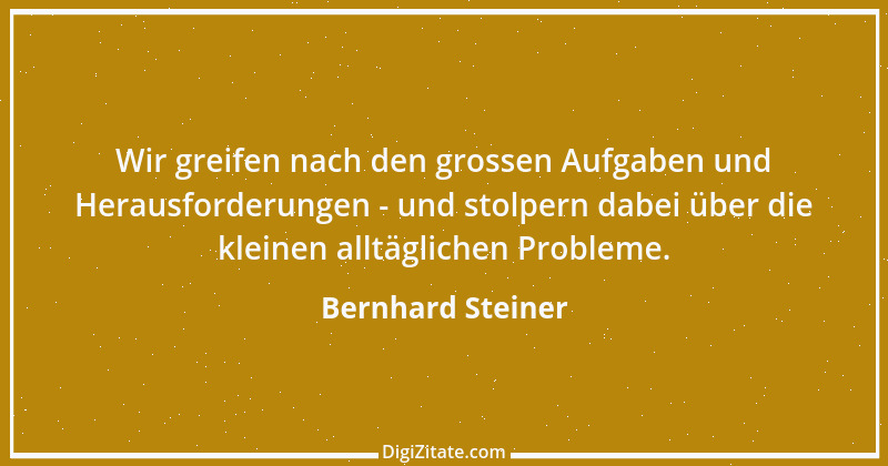 Zitat von Bernhard Steiner 11