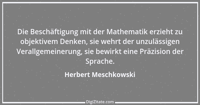 Zitat von Herbert Meschkowski 1