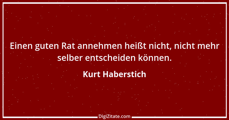 Zitat von Kurt Haberstich 20