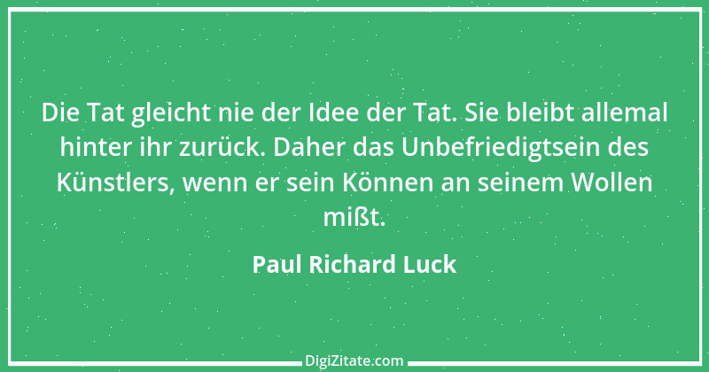 Zitat von Paul Richard Luck 56