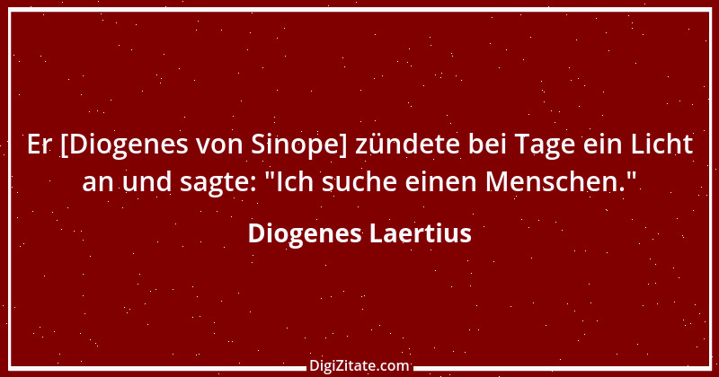 Zitat von Diogenes Laertius 5