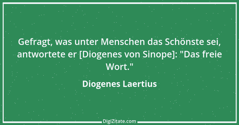 Zitat von Diogenes Laertius 7