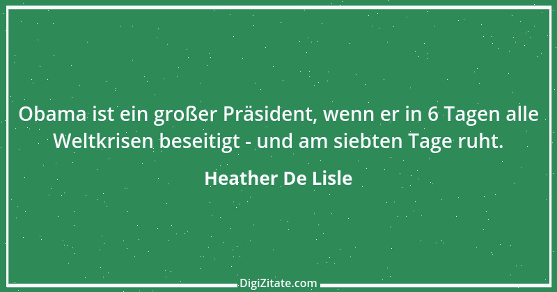 Zitat von Heather De Lisle 1