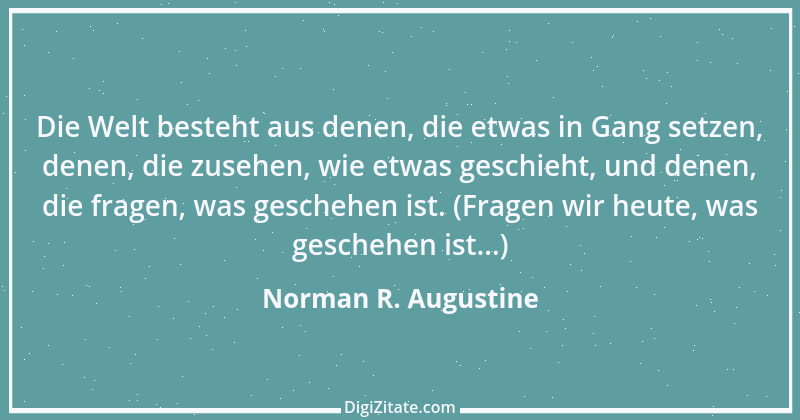 Zitat von Norman R. Augustine 2