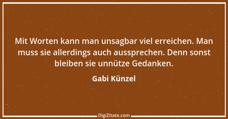 Zitat von Gabi Künzel 1