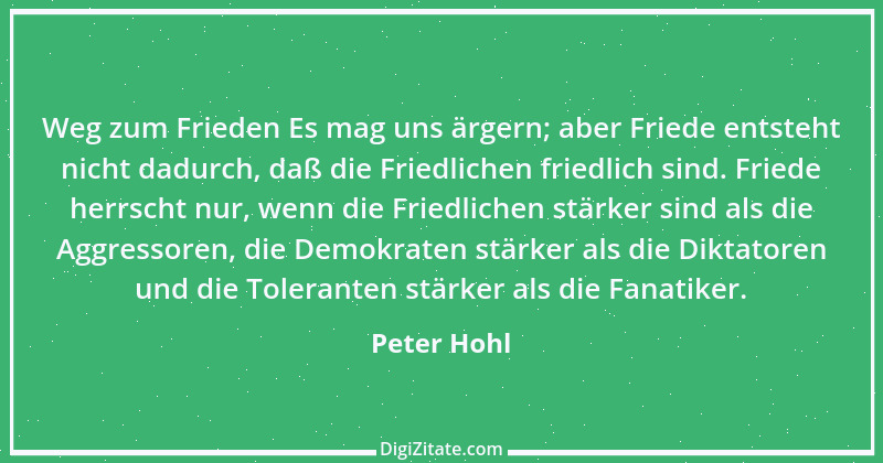 Zitat von Peter Hohl 22