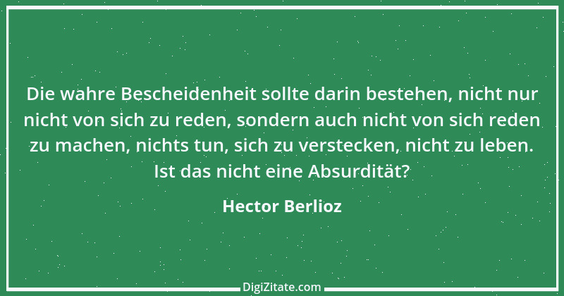 Zitat von Hector Berlioz 2