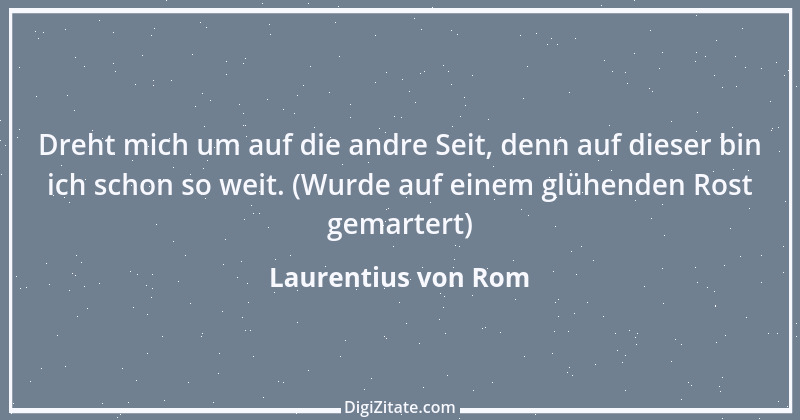 Zitat von Laurentius von Rom 1