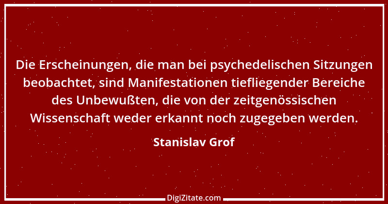 Zitat von Stanislav Grof 2