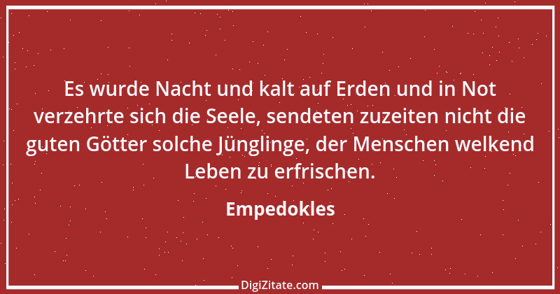 Zitat von Empedokles 7