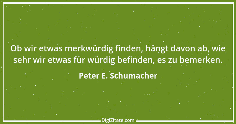 Zitat von Peter E. Schumacher 446