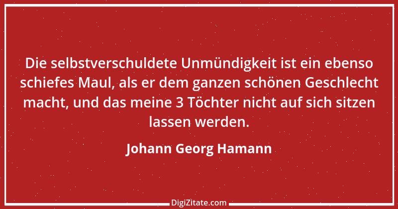 Zitat von Johann Georg Hamann 28