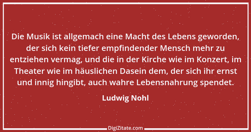 Zitat von Ludwig Nohl 1