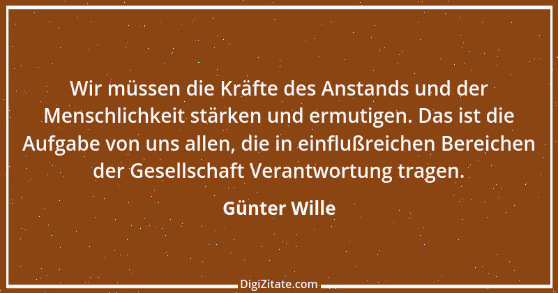 Zitat von Günter Wille 3