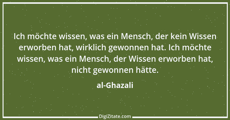 Zitat von al-Ghazali 20