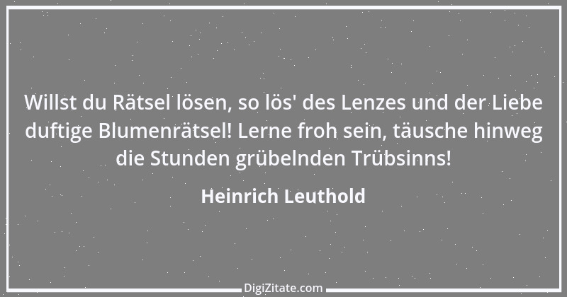 Zitat von Heinrich Leuthold 10