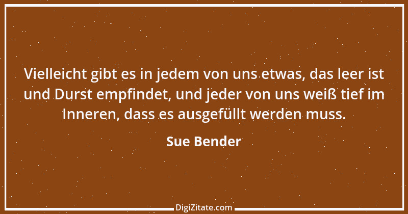 Zitat von Sue Bender 4