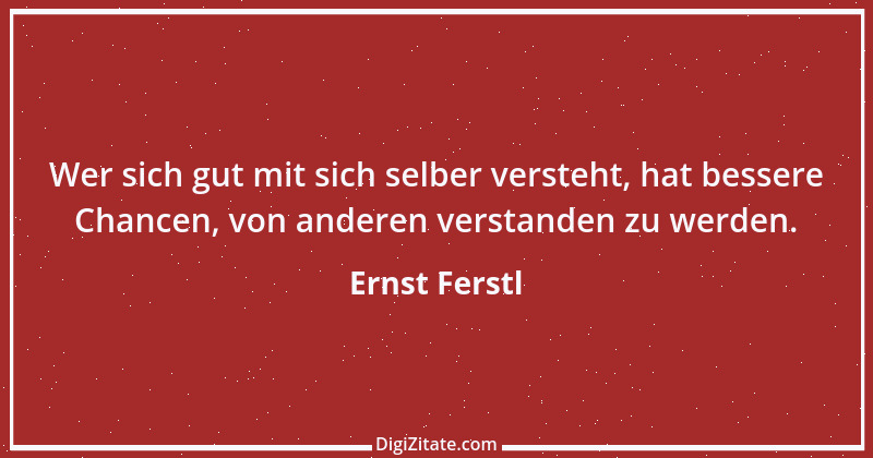 Zitat von Ernst Ferstl 1089