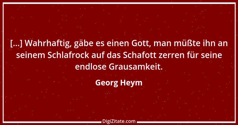 Zitat von Georg Heym 9