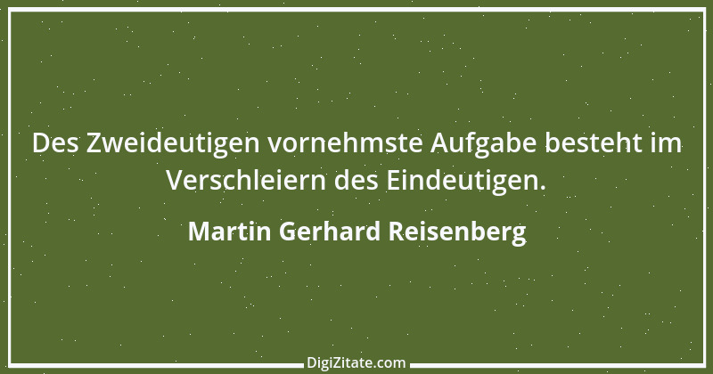 Zitat von Martin Gerhard Reisenberg 1963