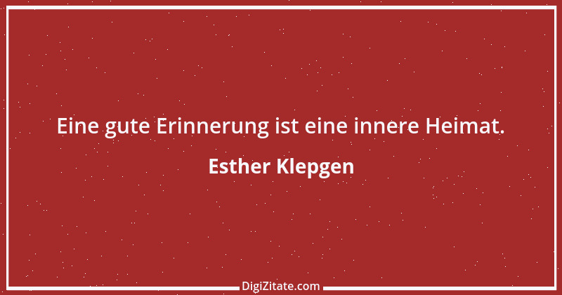 Zitat von Esther Klepgen 142