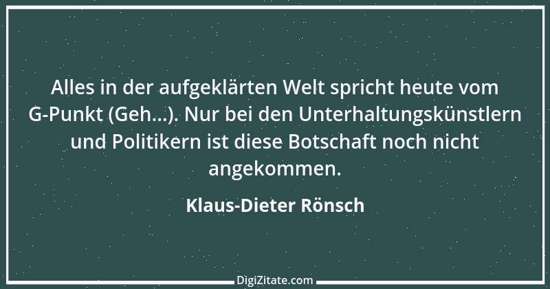 Zitat von Klaus-Dieter Rönsch 6